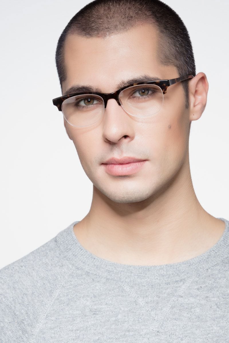 Glasses with best sale clear bottom frame