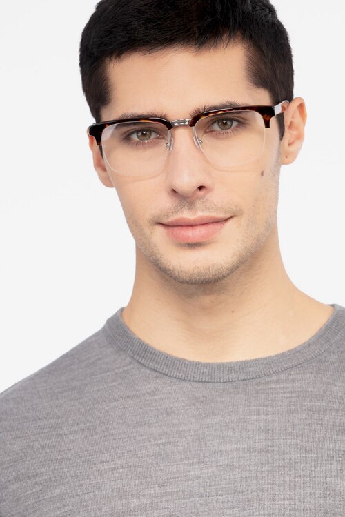Phonic Tortoise Acetate-metalEyeglass Frames for Men from EyeBuyDirect