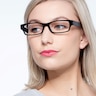 Dieppe Noir AcétateMontures de lunettes de vue pour Femmes d'EyeBuyDirect