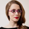 HT023 Violet AcetateEyeglass Frames for Women from EyeBuyDirect