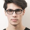 HT9335 Black & Purple AcetateEyeglass Frames for Men from EyeBuyDirect