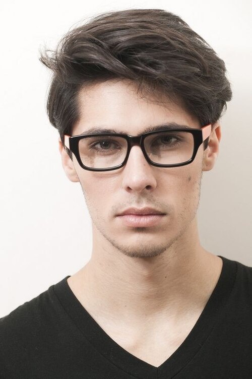P7515 Black & Orange AcetateEyeglass Frames for Men from EyeBuyDirect