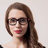 P7515 Black & Orange AcetateEyeglass Frames for Women from EyeBuyDirect