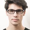 P7517 Black & Blue AcetateEyeglass Frames for Men from EyeBuyDirect