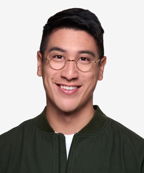 Abazam Golden MetalEyeglass Frames for Men from EyeBuyDirect