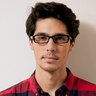 Halmstad Black AcetateEyeglass Frames for Men from EyeBuyDirect