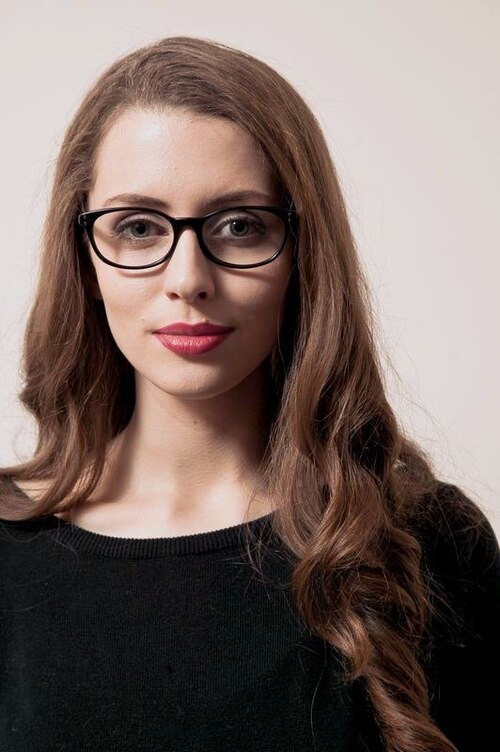 Cache Black & Burgundy AcetateEyeglass Frames for Women from EyeBuyDirect