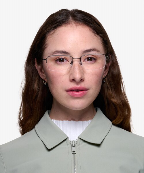 Kanick Gunmetal TitaniumEyeglass Frames for Women from EyeBuyDirect