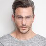 Lake Gray TitaniumEyeglass Frames for Men from EyeBuyDirect