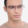 Conrad Gunmetal TitaniumEyeglass Frames for Men from EyeBuyDirect