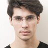 Pompano Gunmetal MetalEyeglass Frames for Men from EyeBuyDirect