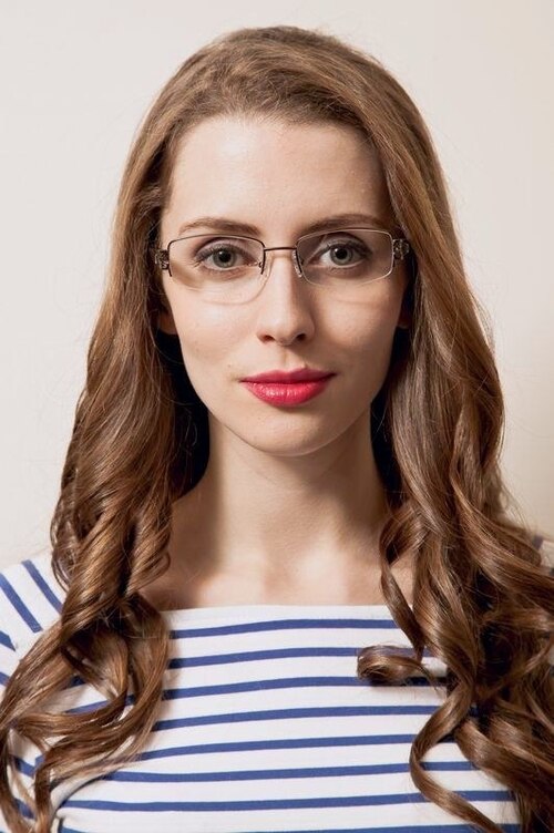 M6004 Brown MetalEyeglass Frames for Women from EyeBuyDirect