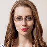 M6004 Brown MetalEyeglass Frames for Women from EyeBuyDirect