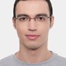 Oakley OX3133 Polished Black MetalEyeglass Frames for Men from EyeBuyDirect