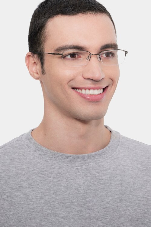 Oakley OX3133 Pewter MetalEyeglass Frames for Men from EyeBuyDirect