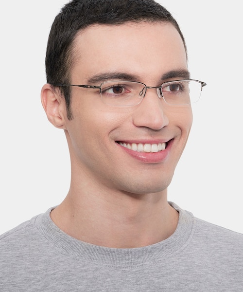 Oakley OX3133 Pewter MetalEyeglass Frames for Men from EyeBuyDirect