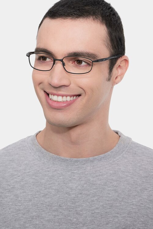 Oakley Blender 6B Satin Black MetalEyeglass Frames for Men from EyeBuyDirect