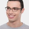 Oakley Blender 6B Satin Black MetalEyeglass Frames for Men from EyeBuyDirect