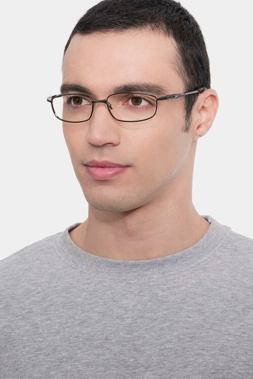 Oakley Blender 6B Pewter MetalEyeglass Frames for Men from EyeBuyDirect