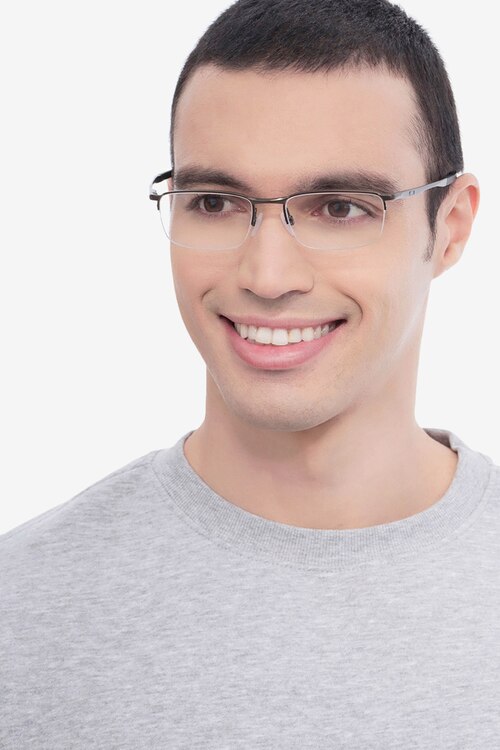 Oakley Barrelhouse 0.5 Pewter MetalEyeglass Frames for Men from EyeBuyDirect