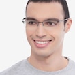 Oakley Barrelhouse 0.5 Pewter MetalEyeglass Frames for Men from EyeBuyDirect