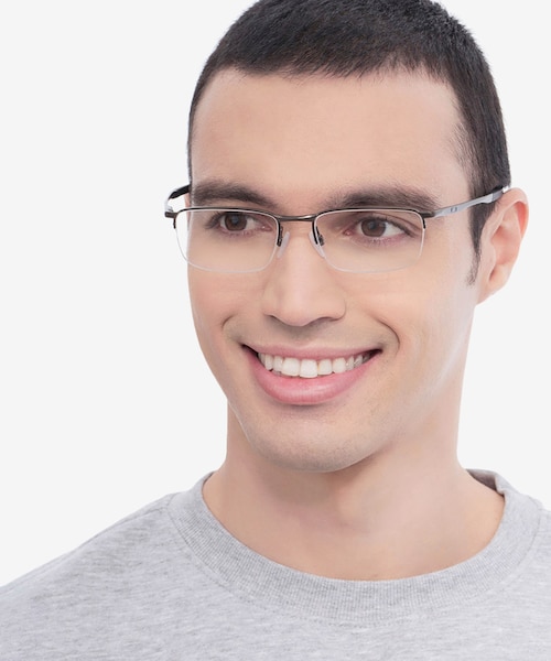 Oakley Barrelhouse 0.5 Pewter MetalEyeglass Frames for Men from EyeBuyDirect