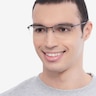 Oakley Barrelhouse 0.5 Matte Black MetalEyeglass Frames for Men from EyeBuyDirect
