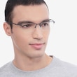 Oakley Barrelhouse 0.5 Matte Midnight MetalEyeglass Frames for Men from EyeBuyDirect