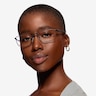 Oakley Socket 5.0 Satin Black & Blue MetalEyeglass Frames for Women from EyeBuyDirect