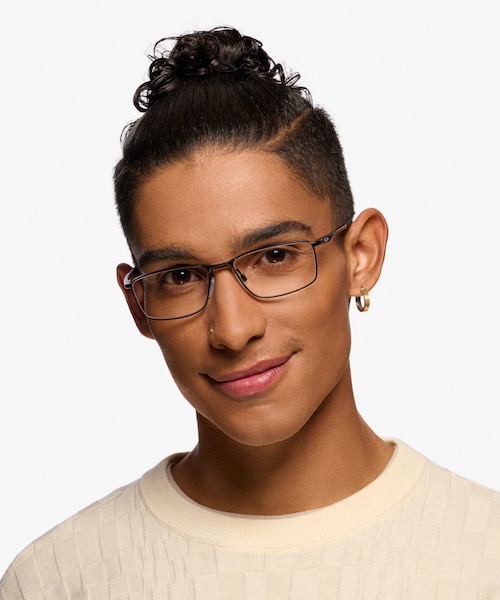 Oakley Socket 5.0 Satin Black MetalEyeglass Frames for Men from EyeBuyDirect