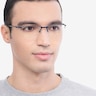 Oakley Socket 5.5 Matte Midnight MetalEyeglass Frames for Men from EyeBuyDirect