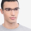 Oakley Socket 5.5 Polished Black MetalEyeglass Frames for Men from EyeBuyDirect