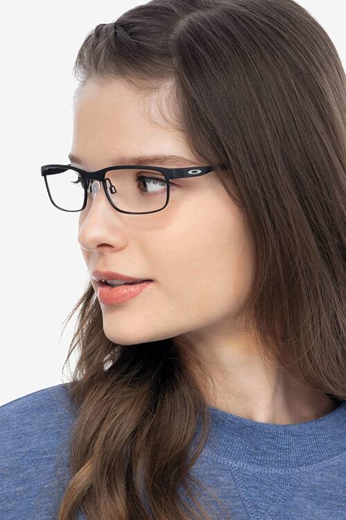 Powder Coal Oakley Steel Plate -  Metal Eyeglasses