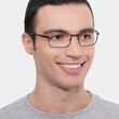 Oakley Fuller Satin Black MetalEyeglass Frames for Men from EyeBuyDirect