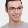 Oakley Fuller Satin Black MetalEyeglass Frames for Men from EyeBuyDirect
