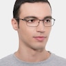 Oakley Fuller Matte Midnight MetalEyeglass Frames for Men from EyeBuyDirect