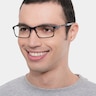 Oakley Base Plane Matte Midnight MétalMontures de lunettes de vue pour Hommes d'EyeBuyDirect