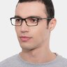 Oakley Base Plane Satin Black MetalEyeglass Frames for Men from EyeBuyDirect