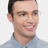 Ray-Ban RB3447V Round Gold MetalEyeglass Frames for Men from EyeBuyDirect