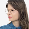 Ray-Ban RB6489 Aviator Gold MetalEyeglass Frames for Women from EyeBuyDirect