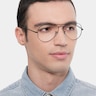 Ray-Ban RB6489 Aviator Black MetalEyeglass Frames for Men from EyeBuyDirect