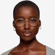 Ray-Ban RB3547V Oval Gold MetalEyeglass Frames for Women from EyeBuyDirect