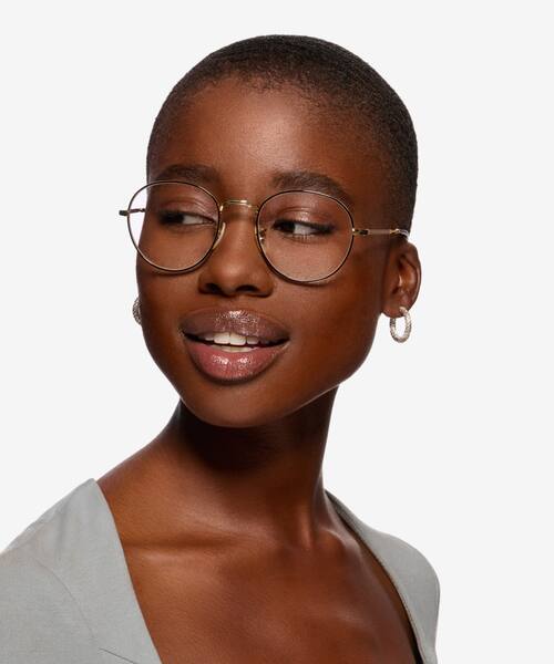 Black Gold Ray-Ban RB3582V -  Metal Eyeglasses