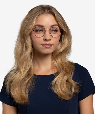 Bronze Copper Ray-Ban RB3582V -  Lightweight Metal Eyeglasses