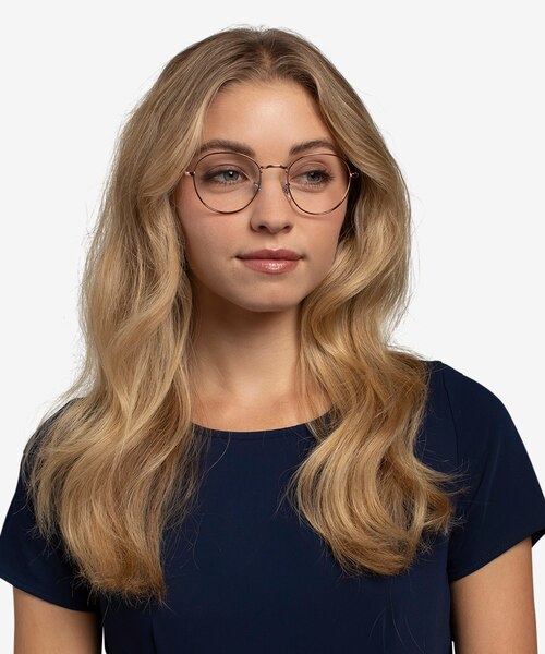 Ray-Ban RB3582V Round Bronze Copper MétalMontures de lunettes de vue pour Femmes d'EyeBuyDirect