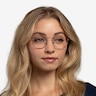Ray-Ban RB3582V Round Bronze Copper MétalMontures de lunettes de vue pour Femmes d'EyeBuyDirect