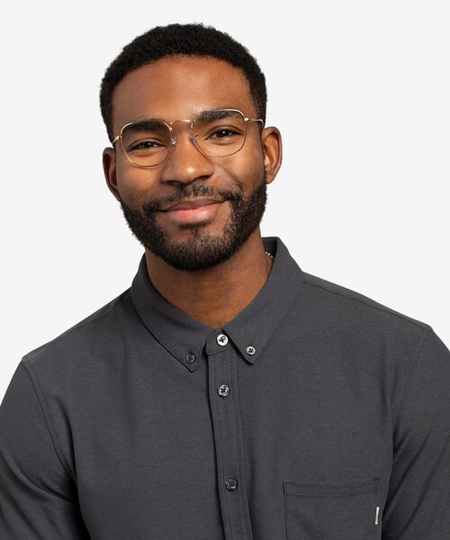 Ray-Ban RB3857V Gold MetalEyeglass Frames for Men from EyeBuyDirect