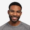 Ray-Ban RB3947V Round Black Gold MetalEyeglass Frames for Men from EyeBuyDirect