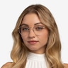 Ray-Ban RB3947V Round Black Gold MetalEyeglass Frames for Women from EyeBuyDirect