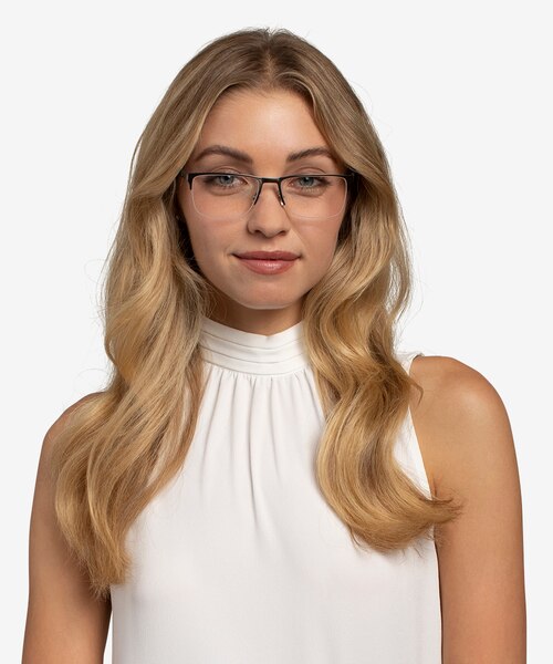 Ray-Ban RB6335 Gunmetal MetalEyeglass Frames for Women from EyeBuyDirect